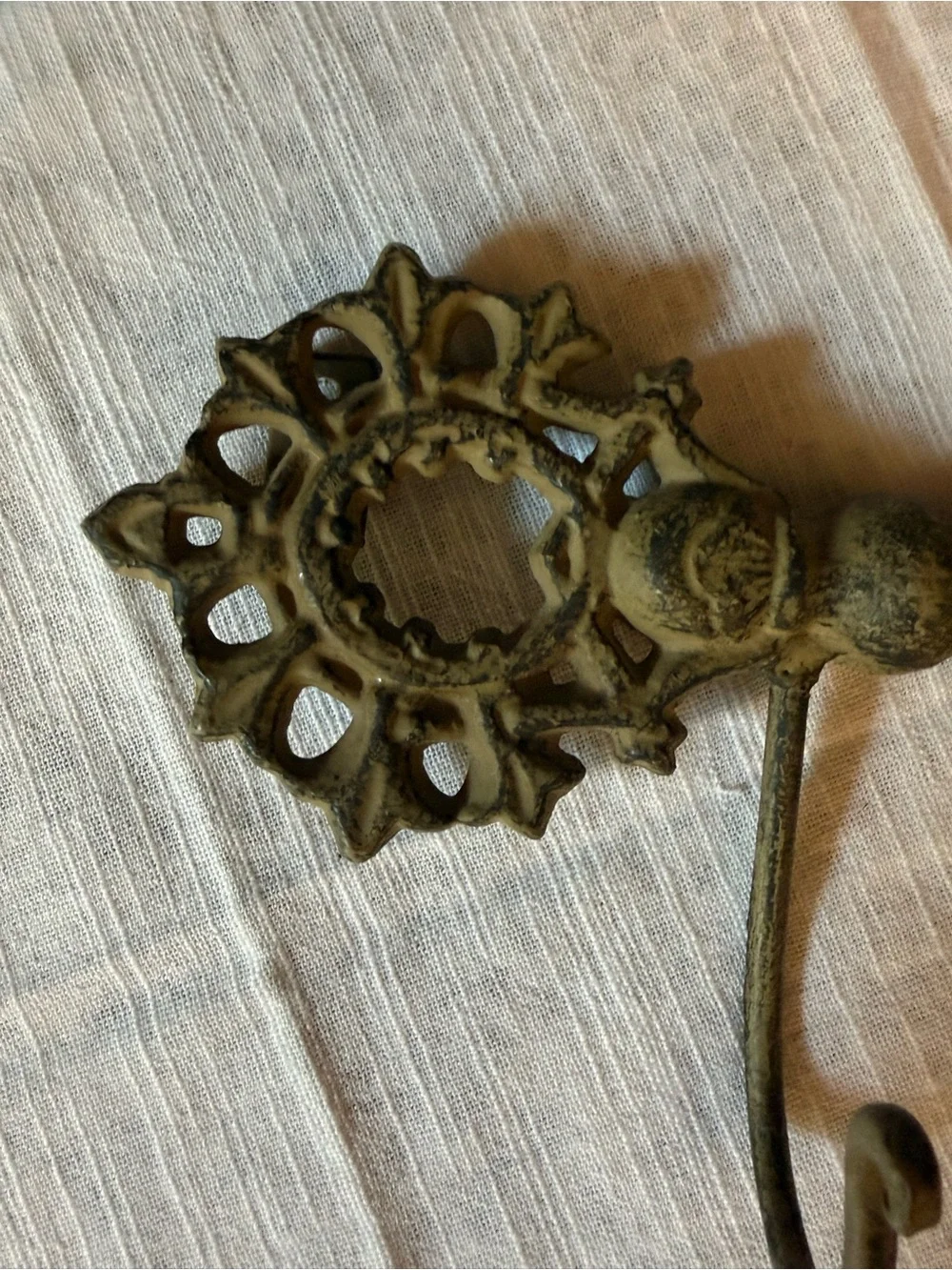 Vintage Cast Iron Pier 1 Key Wall Hook Rack - Key Holder